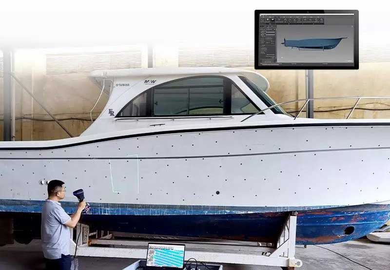 yacht, 3D inspection