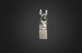 Statues of Dog Head – 3D Scanning by PRINCE775