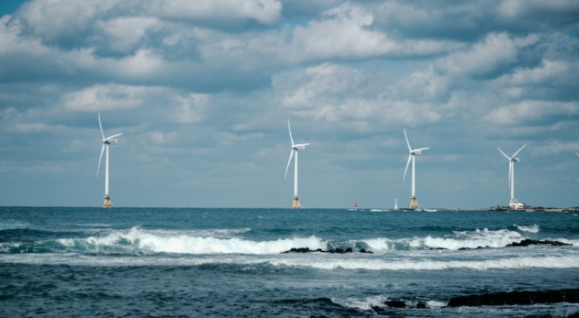洋上風力発電機用基礎のフランジ部の全視野検査