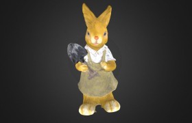 Rabbit model by iReal 3D scanner