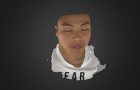 3D Face Scan by White light 3D Scanner iReal