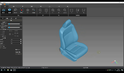 3d data of auto seat