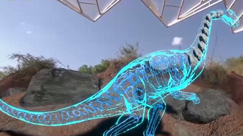 The 3D digitization of lufengosaurus through 3D scanning presents stunning and interesting AR images for an intuitive and interesting experience for the audience.