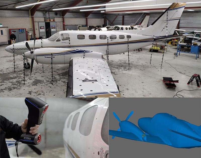 3D scanning an airplane