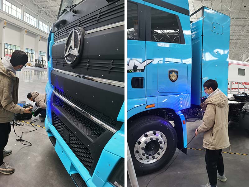 3D scanning a heavy-duty truck