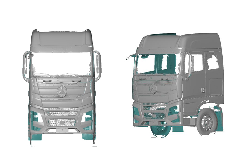 point clouds of a truck